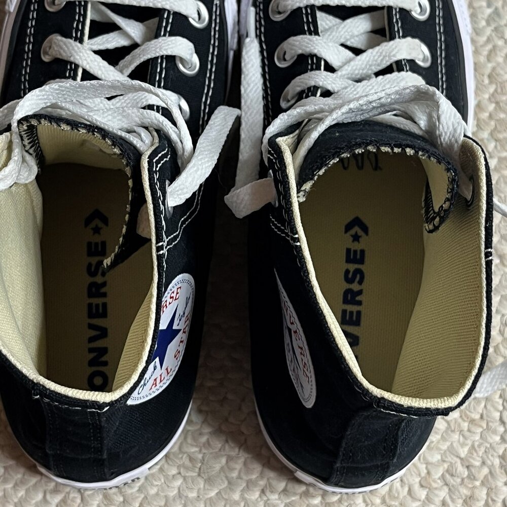 Converse All Star Chuck Taylor Women's Size 7.5 Black High Top Sneakers Shoes - Picture 2 of 10